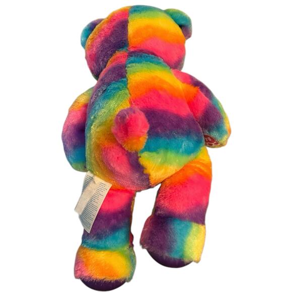 Build A Bear Rainbow Bear Plush 2018 Multi Color - Picture 6 of 7